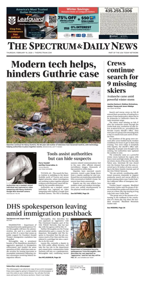 Cover of The Spectrum & Daily News