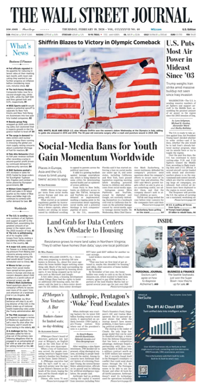 Cover of The Wall Street Journal