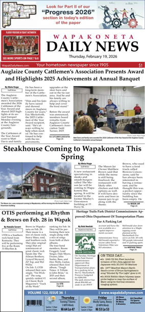 Cover of Wapakoneta Daily News
