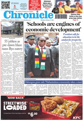 Cover of Chronicle (Zimbabwe)