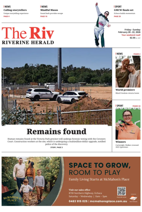Cover of The Riverine Herald