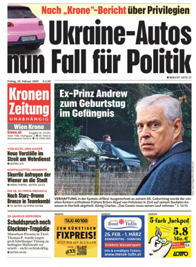 Cover of Kronen Zeitung