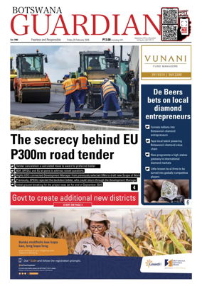 Cover of Botswana Guardian