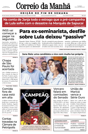 Cover of Jornal Correio da Manha