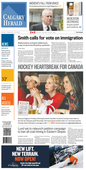 Cover of Calgary Herald