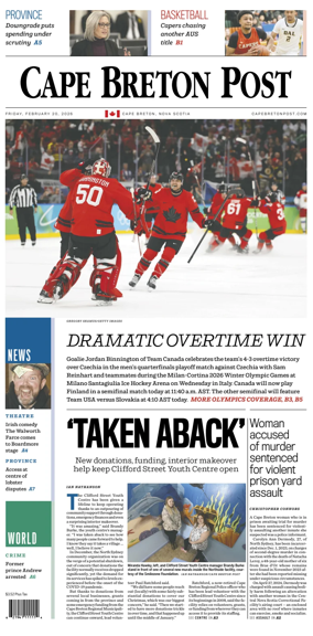 Cover of Cape Breton Post