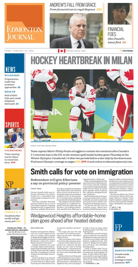 Cover of Edmonton Journal
