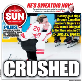 Cover of Edmonton Sun