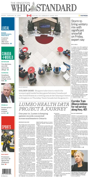 Cover of Kingston Whig-Standard