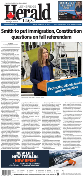 Cover of Lethbridge Herald