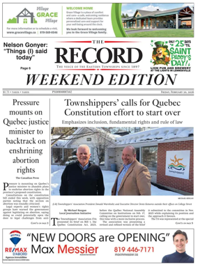 Cover of Sherbrooke Record