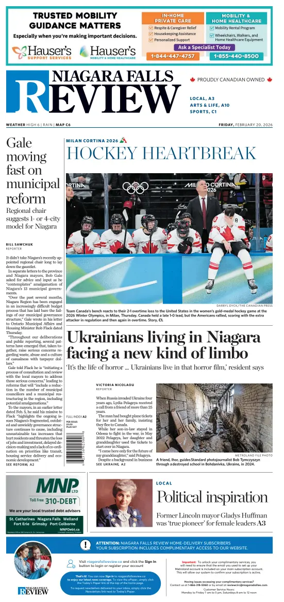 Cover of The Niagara Falls Review