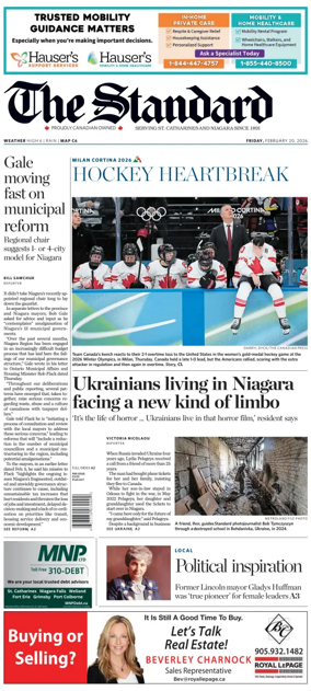 Cover of The Standard (St. Catharines)