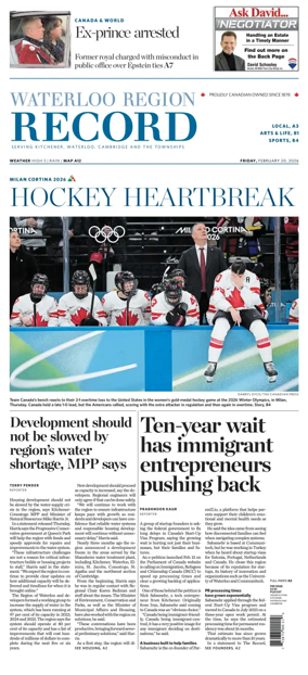 Cover of Waterloo Region Record