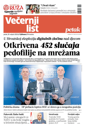 Cover of Vecernji list - Hrvatska