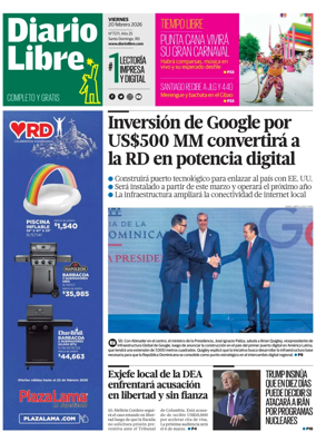 Cover of Diario Libre (Republica Dominicana)