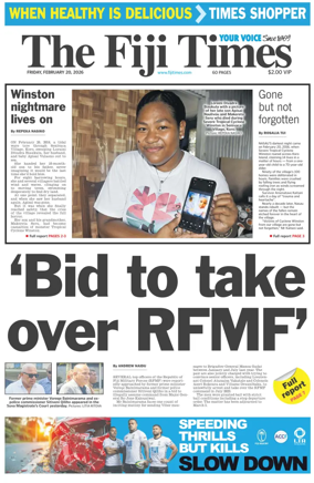 Cover of The Fiji Times