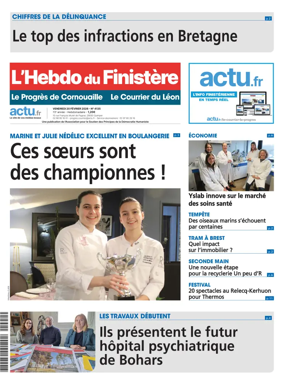 Cover of L'Hebdo du Finistere - Le Progres de Cornouaille Le Courrier du Leon