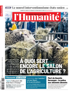 Cover of L'HUMANITE