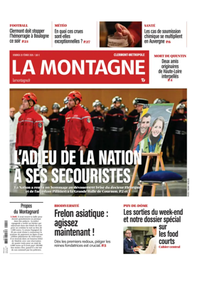 Cover of La Montagne (Clermont-Metropole)