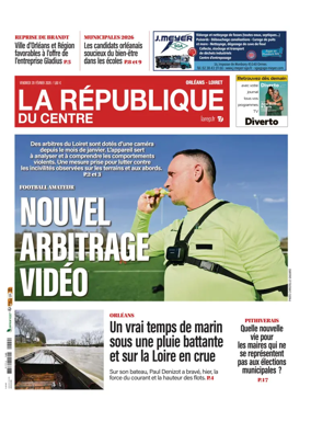 Cover of La Republique du Centre (Orleans - Loiret))