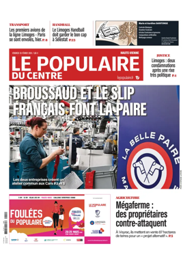 Cover of Le Populaire du Centre (Haute-Vienne)