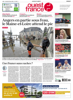 Cover of Ouest France (Cholet)