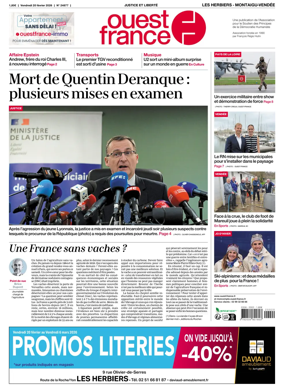 Cover of Ouest France (Les Herbiers / Montaigu)