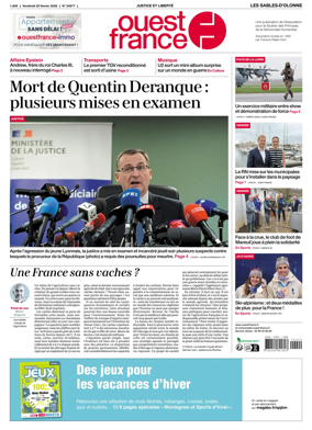 Cover of Ouest France (Les Sables-d'Olonne)