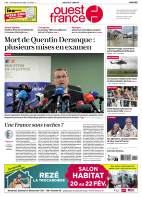 Cover of Ouest France (Nantes)