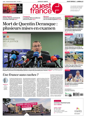Cover of Ouest-France (Saint-Brieuc Lamballe)