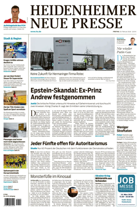 Cover of Heidenheimer Neue Presse