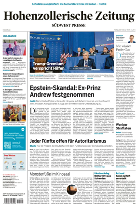 Cover of Hohenzollerische Zeitung