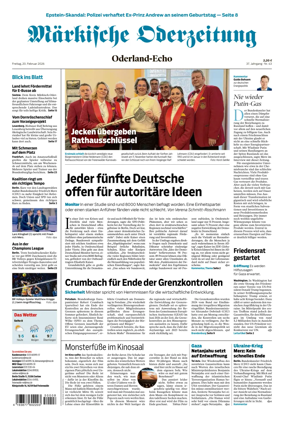 Cover of Markische Oderzeitung Oderland-Echo