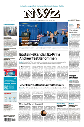 Cover of NWZ – Neue Wurttembergische Zeitung
