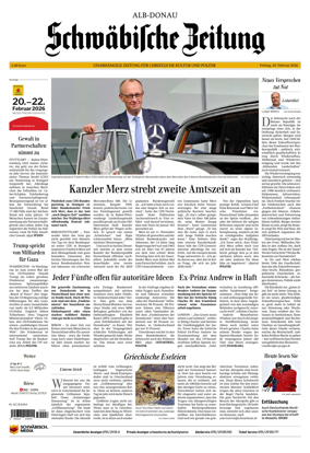Cover of Schwabische Zeitung (Alb-Donau)