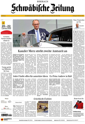 Cover of Schwabische Zeitung (Biberach)