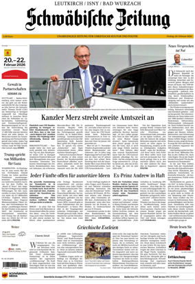 Cover of Schwabische Zeitung (Leutkirch / Isny / Bad Wurzach)
