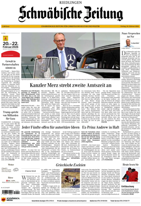Cover of Schwabische Zeitung (Riedlingen)