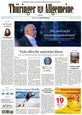 Cover of Thuringer Allgemeine (Eisenach)