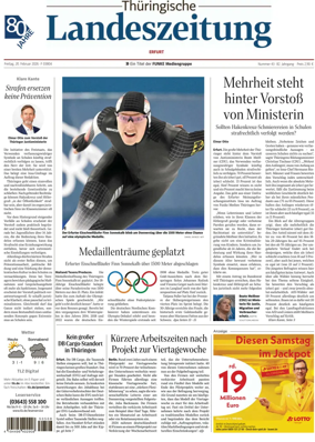 Cover of Thuringische Landeszeitung (Erfurt)