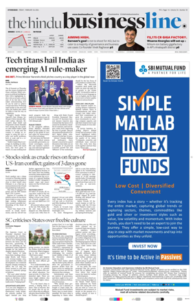 Cover of BusinessLine (Hyderabad)
