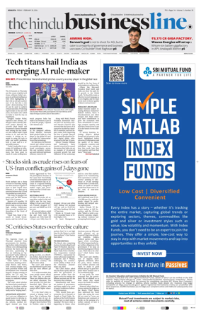 Cover of BusinessLine (Kolkata)