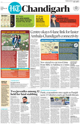 Cover of Hindustan Times (Chandigarh) - Live