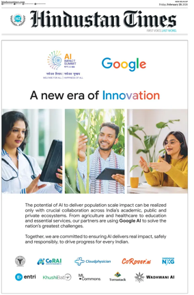 Cover of Hindustan Times (West UP)