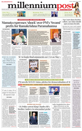 Cover of Millennium Post (Kolkata)