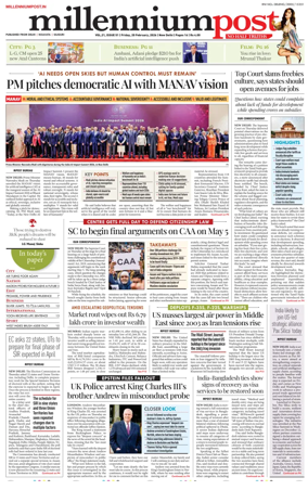 Cover of Millennium Post