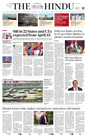Cover of The Hindu - International