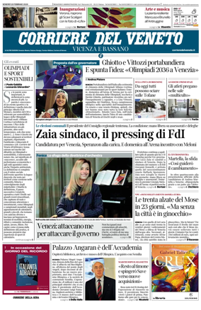Cover of Corriere del Veneto (Vicenza e Bassano)
