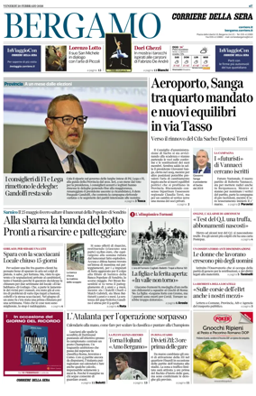 Cover of Corriere della Sera (Bergamo)